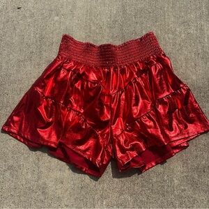 Shimmering Red Women's Shorts  PM5